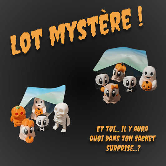 Lot mystère Halloween – Figurines surprises imprimées en 3D Maly’Craft