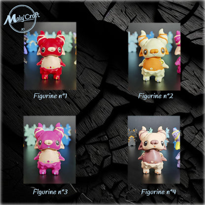 Magnet Démon Mignon — Figurine Aimantée 3D Colorée à la Main