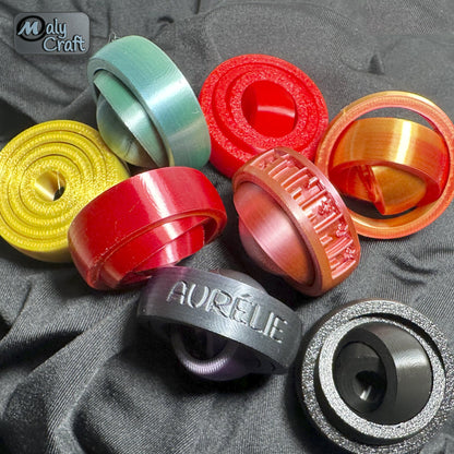 Spinner Gyroscope Personnalisé – Fidget Anti-Stress 3D