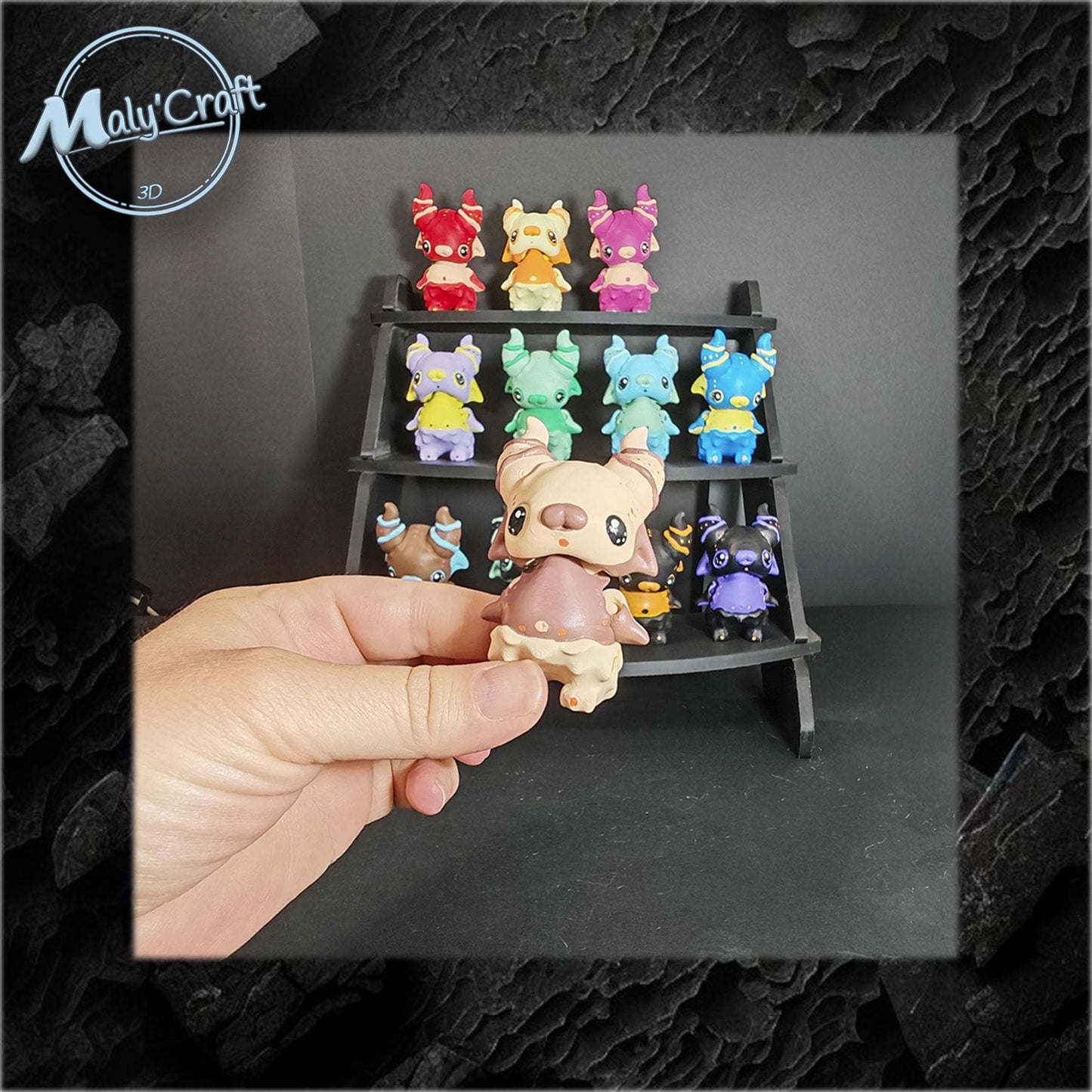 Magnet Démon Mignon — Figurine Aimantée 3D Colorée à la Main