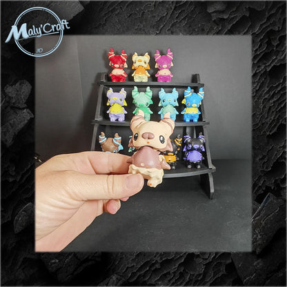 Magnet Démon Mignon — Figurine Aimantée 3D Colorée à la Main