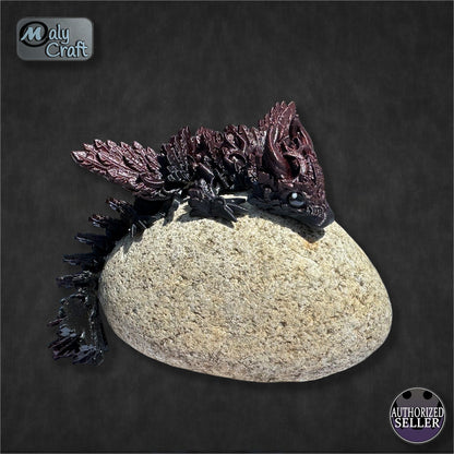 3D Articulated Moon Dragon – Flexible Fantasy Figure – Official Cinderwing3D Design