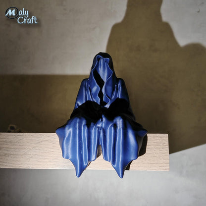 "The Grim Reaper" Statue – 3D Seated Ghost Figurine (Gothic & Fantasy Decor)