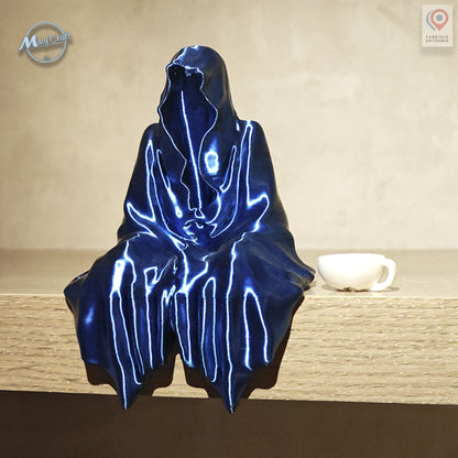 "The Grim Reaper" Statue – 3D Seated Ghost Figurine (Gothic & Fantasy Decor)