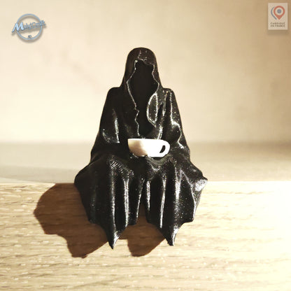 "The Grim Reaper" Statue – 3D Seated Ghost Figurine (Gothic & Fantasy Decor)