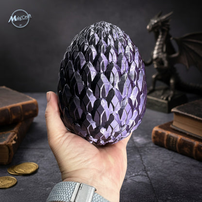 Articulated Crystal Dragon with Egg – Flexible & Decorative 3D Figurine (Cinderwing3D License)
