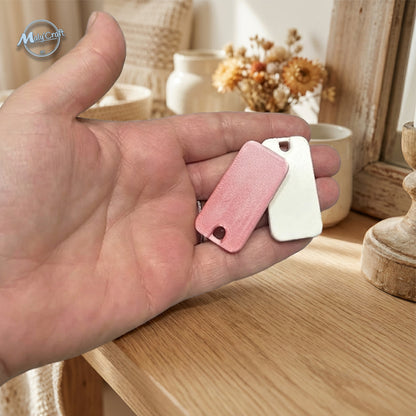 Sifflet anti-agression rose plat porte-clé imprimé 3D