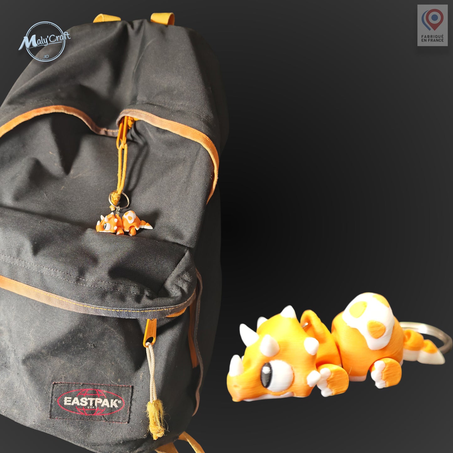 Porte-clé Dinosaure Articulé - T-Rex, Tricératops & Cie (Édition 3D)