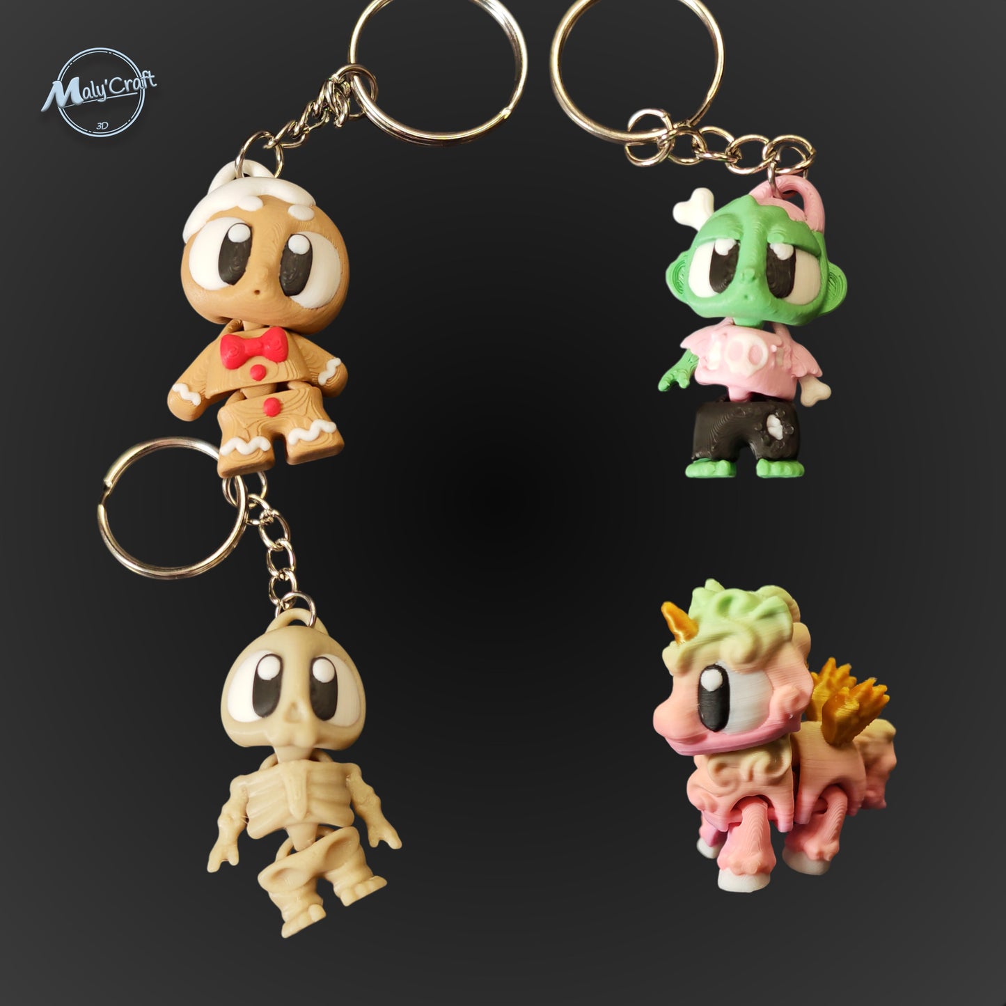 Vue d'ensemble des modèles de la collection Fun & Fantasy : créatures fantastiques et ludiques en impression 3D.