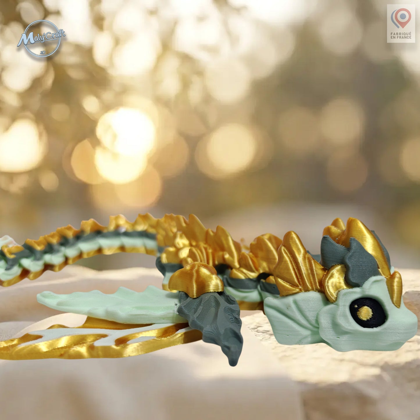 Dragon articulé Mizu — Éditions Tons chauds