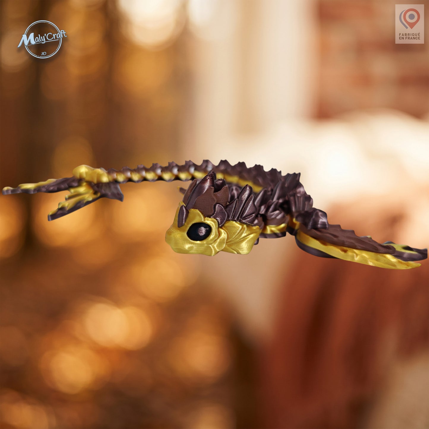 Dragon articulé Mizu — Éditions Tons chauds
