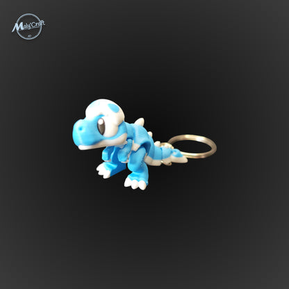 Porte-clé Dinosaure Articulé - T-Rex, Tricératops & Cie (Édition 3D)