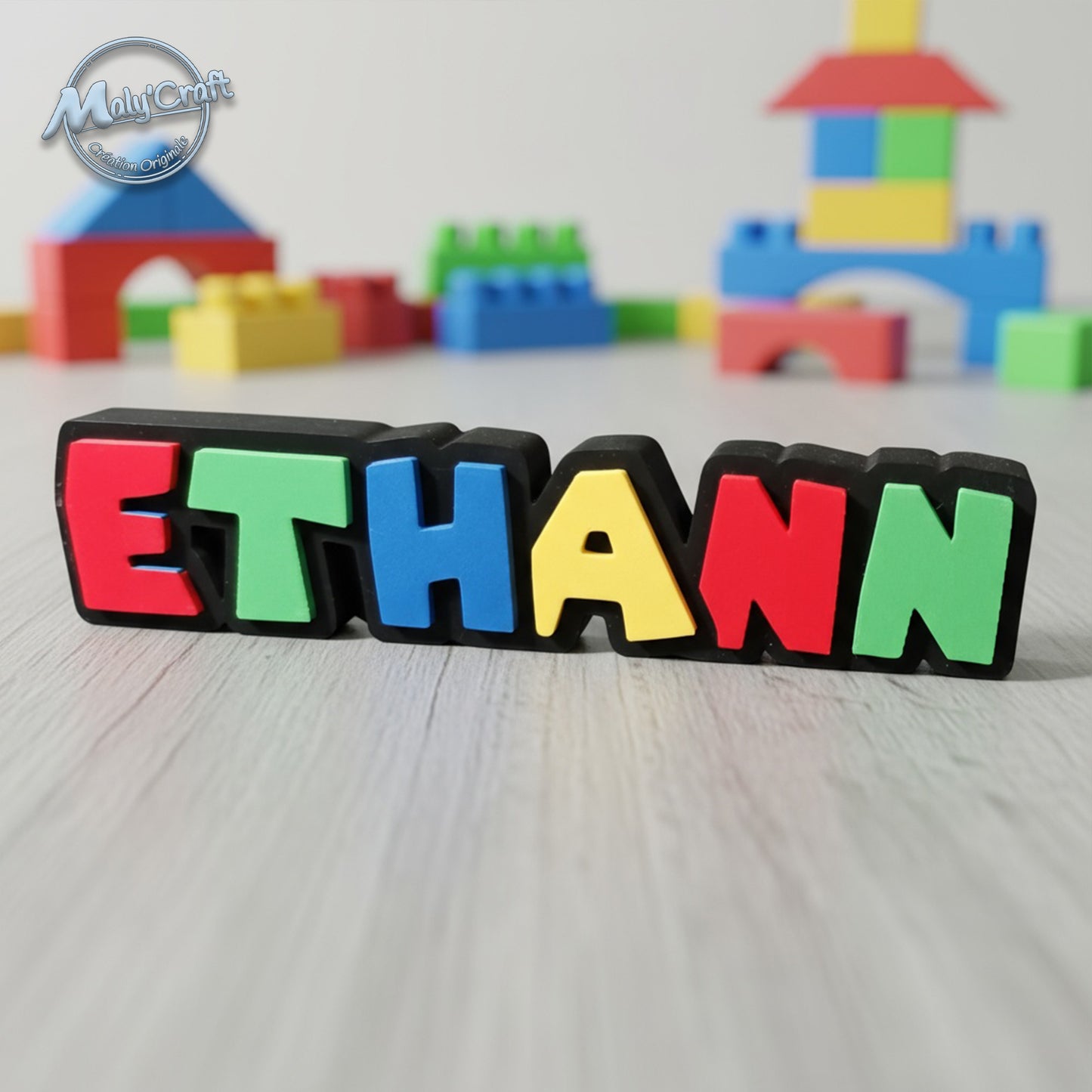 Décoration prénom ludique pour chambre d’enfant – univers rétro gamer Maly’Craft