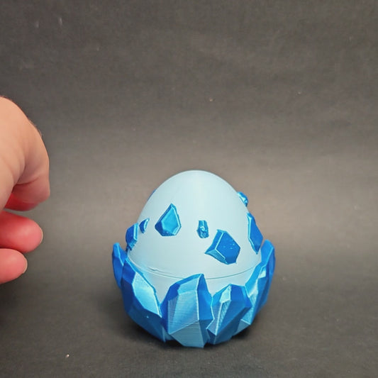 Dragon de cristal bleu articulé – figurine 3D flexible (3DGOB)