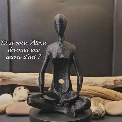 Echo Dot/Alexa Stand – Figurine in Lotus Position – Maly'Craft 3D Creation