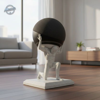 Support Atlas marbre – décoration intérieure – impression 3D Maly’Craft pour Alexa Echo Dot